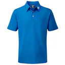 FootJoy Stretch Pique Solid junior polo, niebieskie