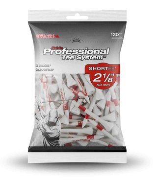 Pride Professional Tee System Prolength Short Red drewniane tee 53mm (2 1/8"), 120 sztuk