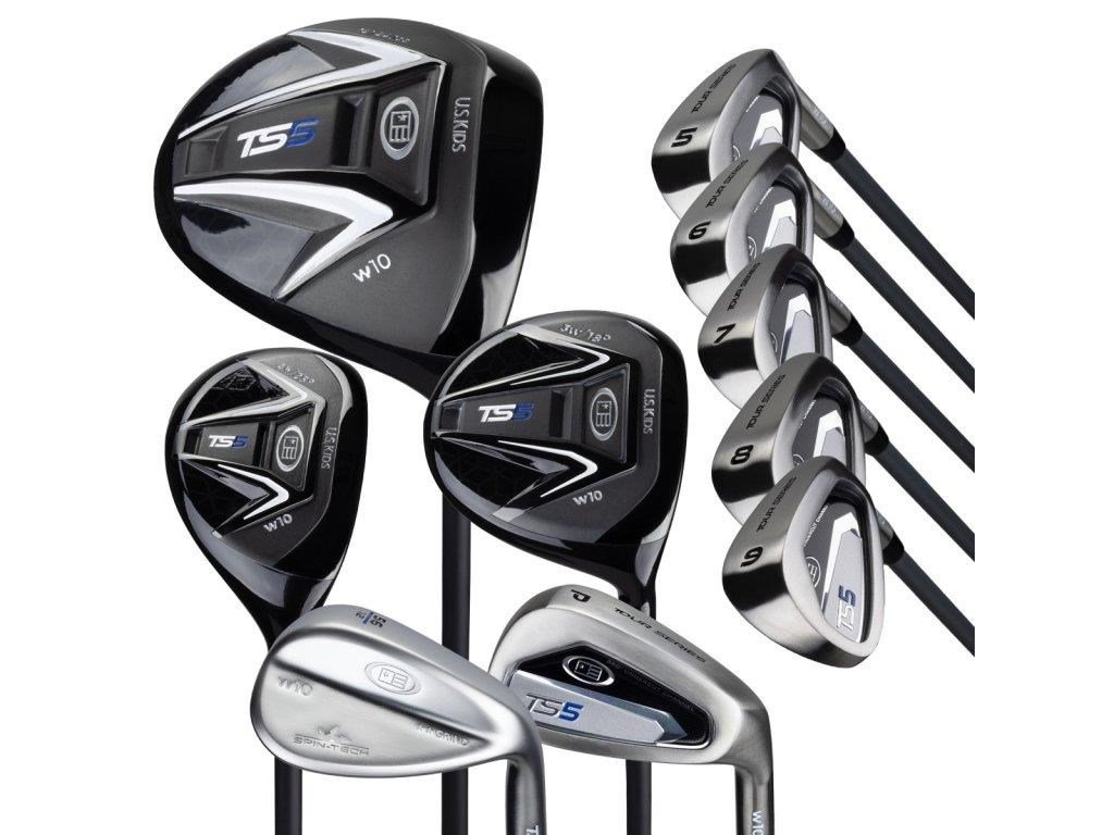 U.S. Kids Golf TS5-57 (145cm) 10-Club golfowy zestaw dziecięcy, grafit
