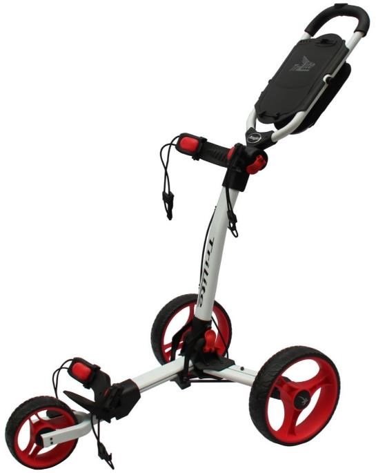 Axglo Trilite wózek golfowy, biało/czerwony