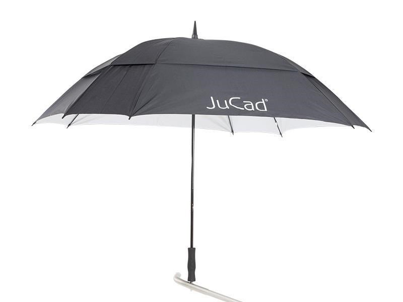 JuCad Windproof parasol golfowy z kołkiem pin 68", czarny