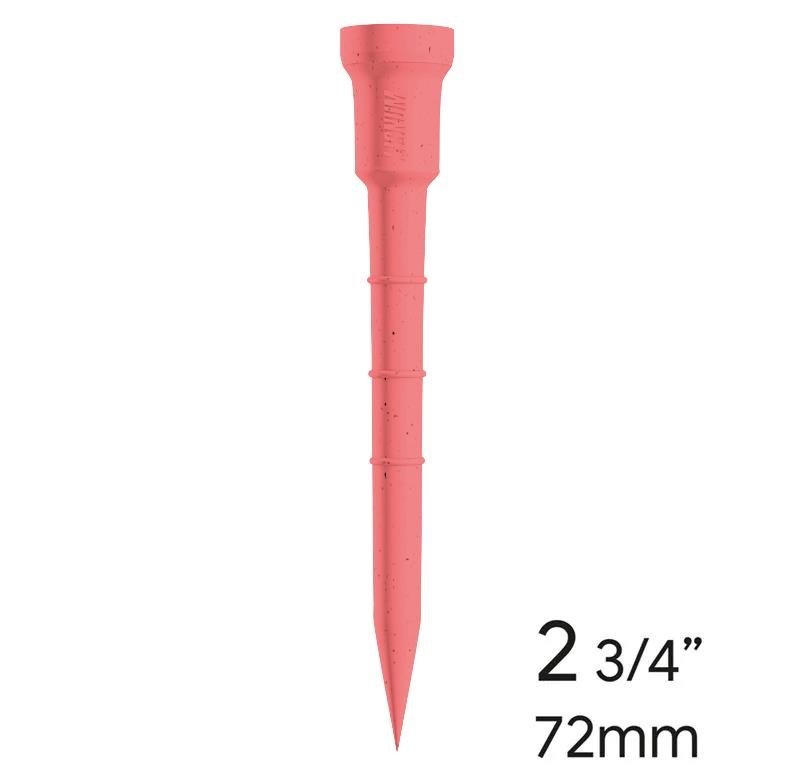 Lignum Tee plastikowe tee 72mm, 12szt., różowe
