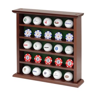 Longridge 25 Ball Wooden Display Rack drewniany stojak na 25 piłeczek golfowych