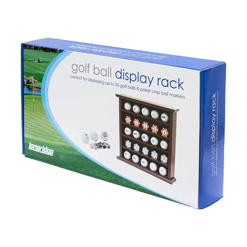 Longridge 25 Ball Wooden Display Rack drewniany stojak na 25 piłeczek golfowych