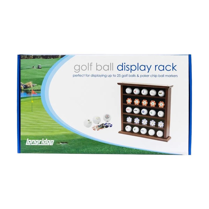 Longridge 25 Ball Wooden Display Rack drewniany stojak na 25 piłeczek golfowych