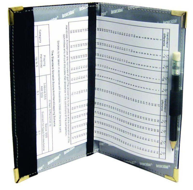 Longridge Deluxe Score Card etui karty wyników, czarny