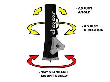 Clicgear Angle Adjuster uchwyt na parasol z regulacją