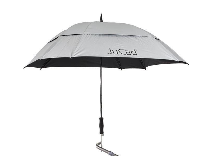 JuCad Telescopic Windproof parasol golfowy 68", srebrny