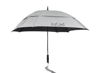 JuCad Telescopic Windproof parasol golfowy 68", srebrny