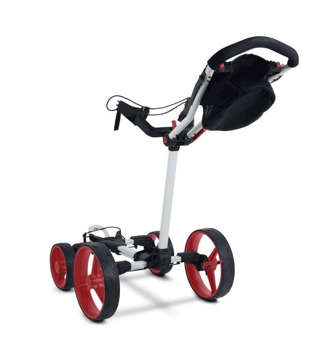Big Max Blade Quattro wózek golfowy, biało/czerwony