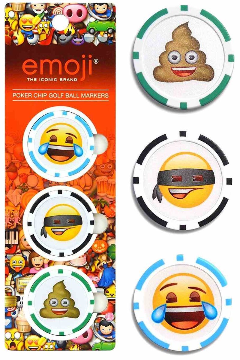 Emoji Poker Chips markery