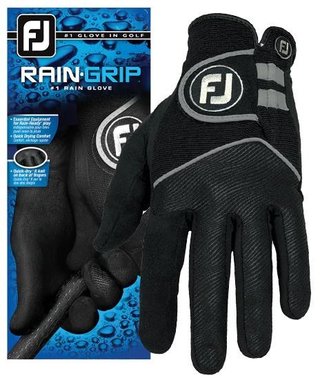 FootJoy RainGrip męska rękawiczka golfowa, czarna