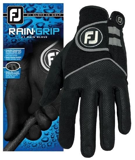 FootJoy RainGrip męska rękawiczka golfowa, czarna