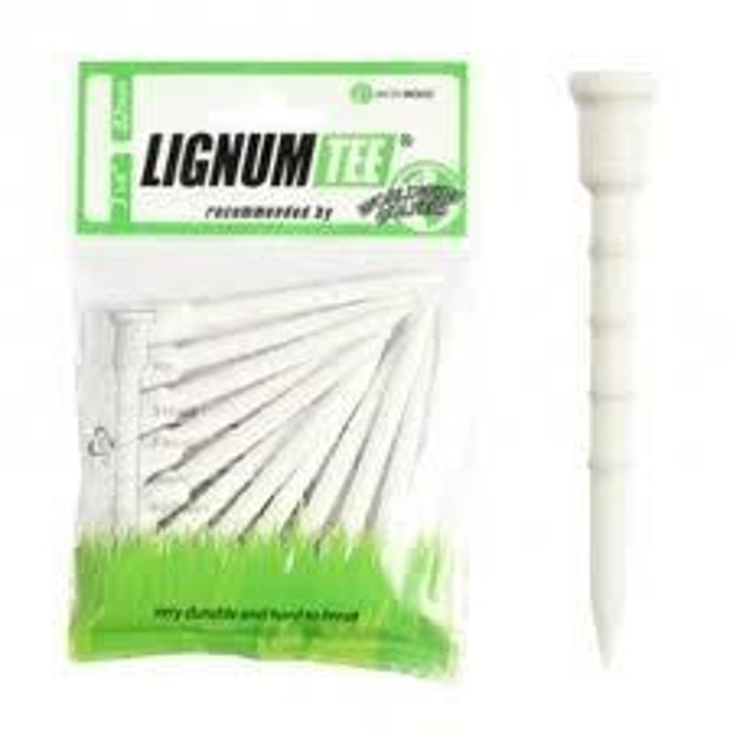 Lignum Tee plastikowe, białe, 82 mm, 12 sztuk