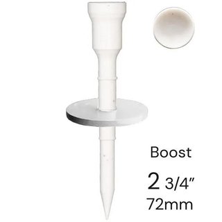 Lignum Tee plastikowe tee 72mm, 10szt., białe + dysk