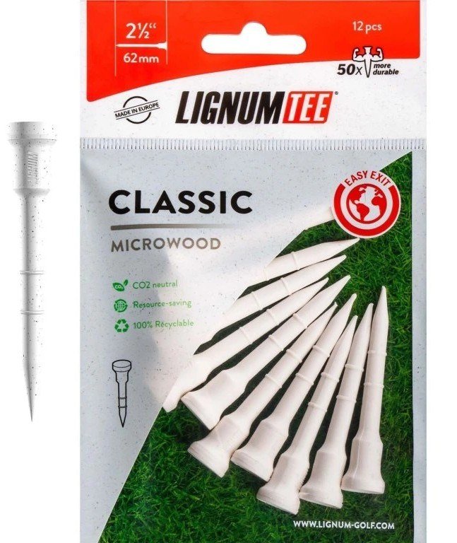 Lignum Tee plastikowe tee 62mm, 12szt., biała