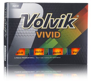 Volvik VIVID piłki golfowe, pomarańczowe