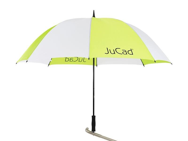 JuCad Golf Umbrella 68" parasol z kołkiem pin, biało/zielony