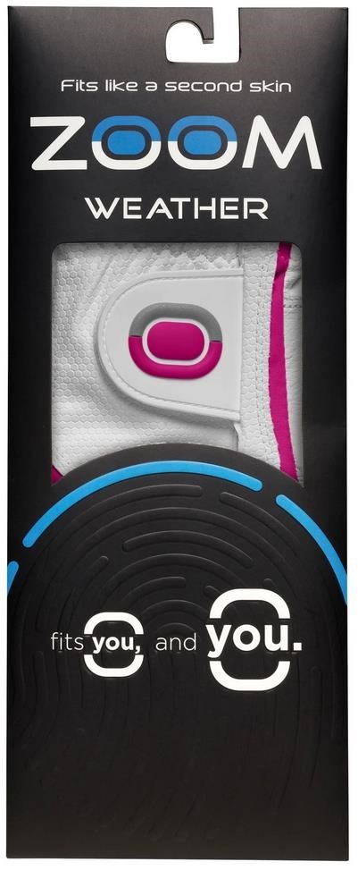 Zoom Weather damska rękawiczka golfowa, biało/fuchsia