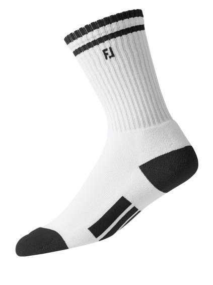 FootJoy ProDry Crew skarpety dziecięce, biało/czarne