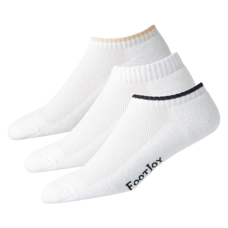 FootJoy ComfortSof Low Cut męskie skarpetki, 3pary, białe