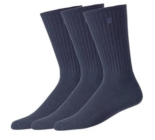 FootJoy ComfortSof Crew męskie skarpetki, granatowe, 3 pary