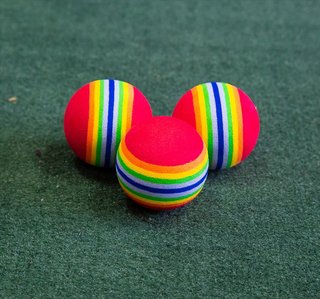 Longridge Multi-coloured Foam piłki treningowe, 6szt.