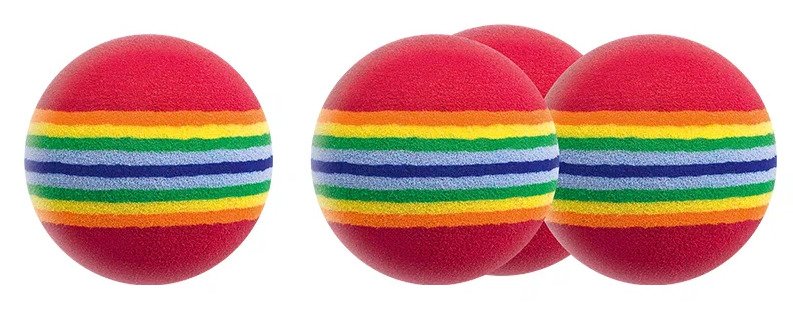 Longridge Multi-coloured Foam piłki treningowe, 6szt.