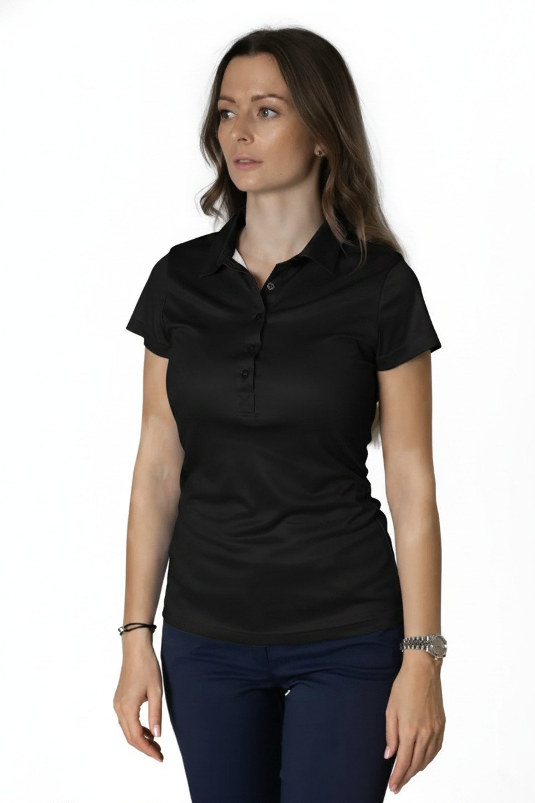 Tony Trevis ladies polo, czarne
