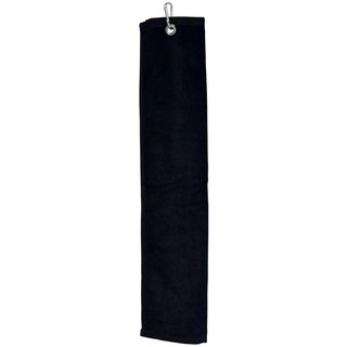 Longridge Luxury Three Fold ręcznik golfowy, czarny