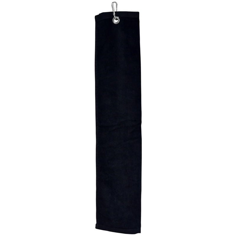 Longridge Luxury Three Fold ręcznik golfowy, czarny