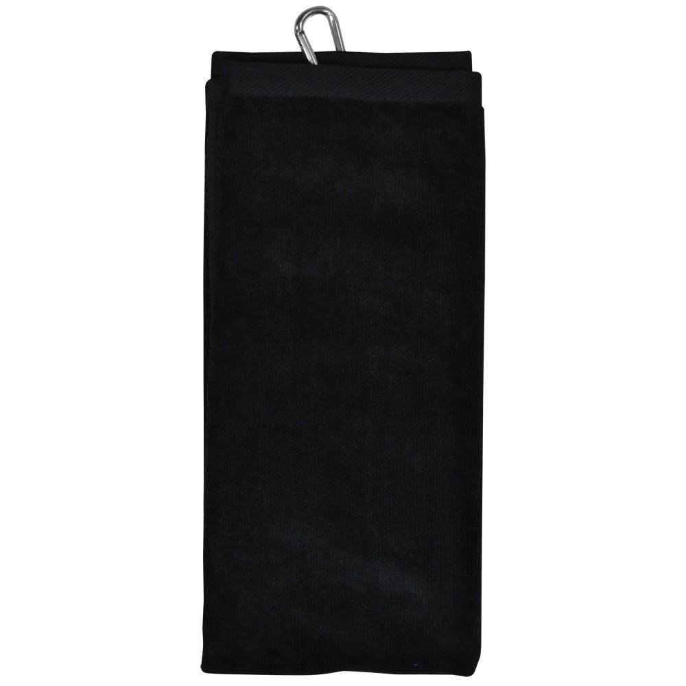 Longridge Luxury Three Fold ręcznik golfowy, czarny