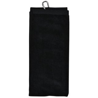 Longridge Luxury Three Fold ręcznik golfowy, czarny