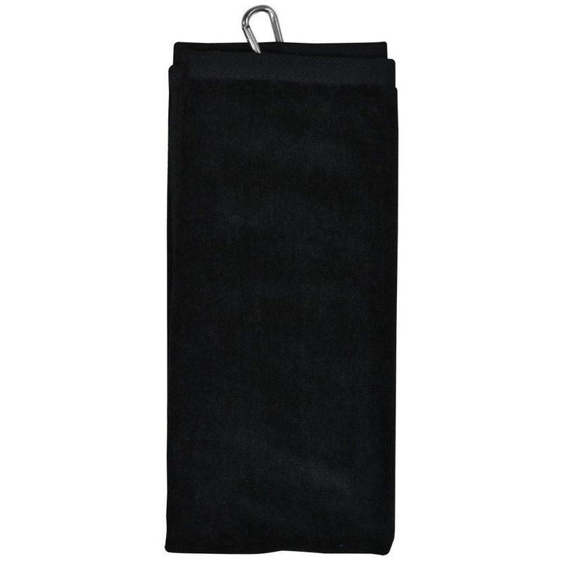 Longridge Luxury Three Fold ręcznik golfowy, czarny