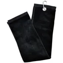 Longridge Luxury Three Fold ręcznik golfowy, czarny