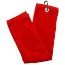 Longridge Luxury Three Fold ręcznik golfowy, czerwony