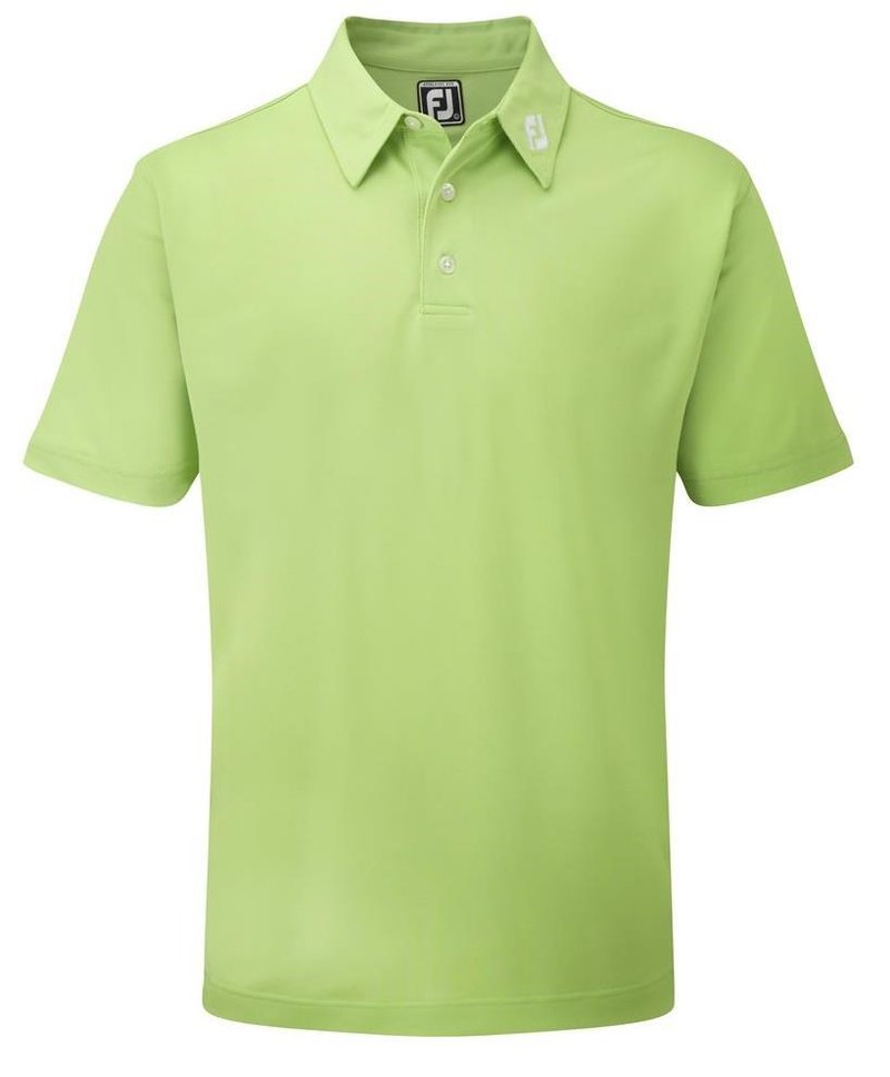 FootJoy Stretch Pique Solid Athletic Fit polo męskie, limonkowe
