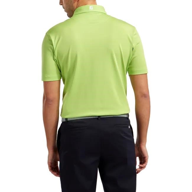 FootJoy Stretch Pique Solid Athletic Fit polo męskie, limonkowe