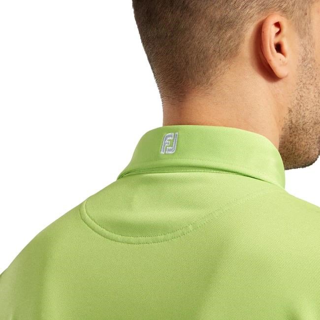 FootJoy Stretch Pique Solid Athletic Fit polo męskie, limonkowe