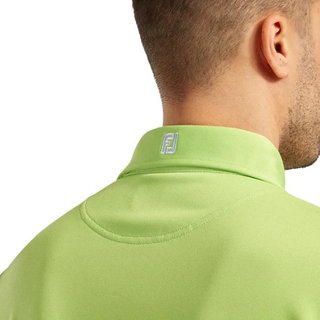 FootJoy Stretch Pique Solid Athletic Fit polo męskie, limonkowe