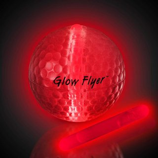 Masters Glow Flyer piłki golfowe, czerwone