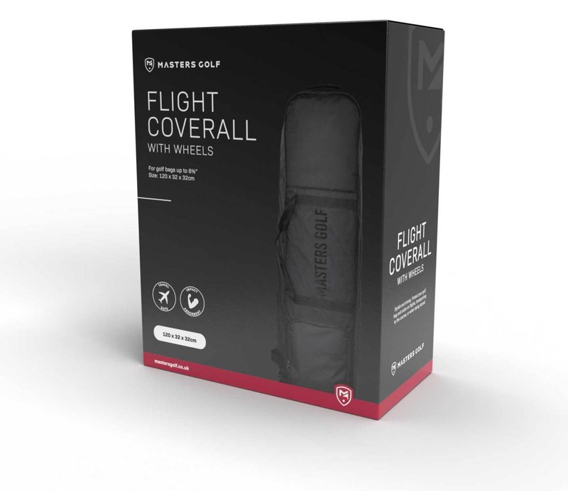 Masters Golf Flight Coverall travel bag z kółkami, czarny