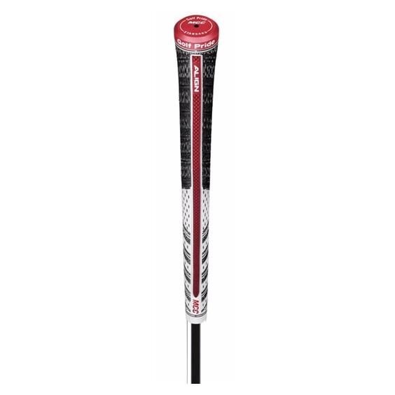 Golf Pride Multicompound Classic Align grip, Midsize, biało/czerwono/czarny