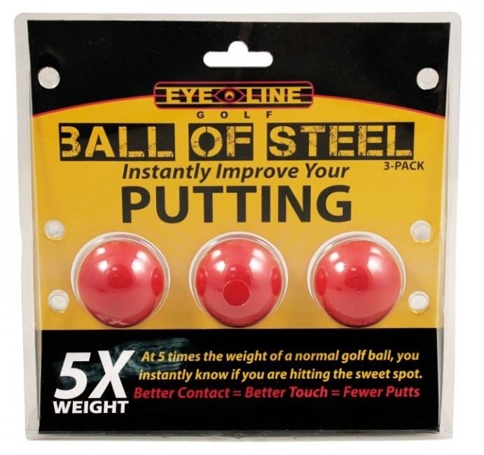 Eye-Line ball of steel piłeczki treningowe, czerwone