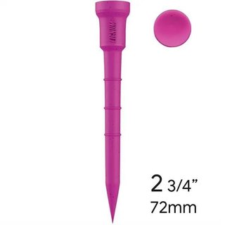 Lignum Tee plastikowe tee 72mm, 12szt., różowe
