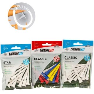 Lignum Tee plastikowe tee 72mm, 12szt., różowe