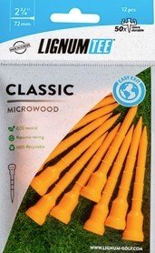 Lignum Tee plastikowe tee 72mm, 12szt., pomarańczowe