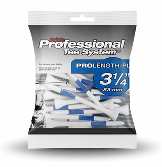 Pride Professional Tee System Prolength Plus niebieskie kołki do golfa 83mm (3 1/4"), 15 sztuk