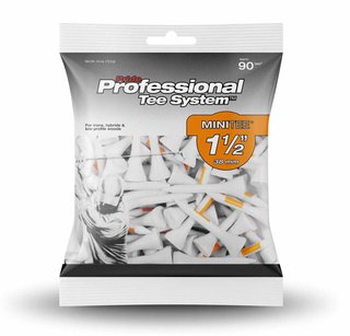 Pride Professional Tee System Prolength Mini Orange drewniane tee 38mm (1 1/2"), 90 szt.