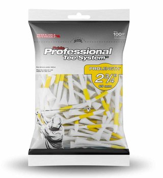 Pride Professional Tee System Prolength Yellow drewniane tee 69mm (2 3/4"), 100 sztuk